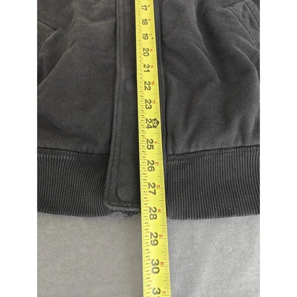 American Eagle Outfitters Sherpa Lined Jacket Mens Large Black Full Zip